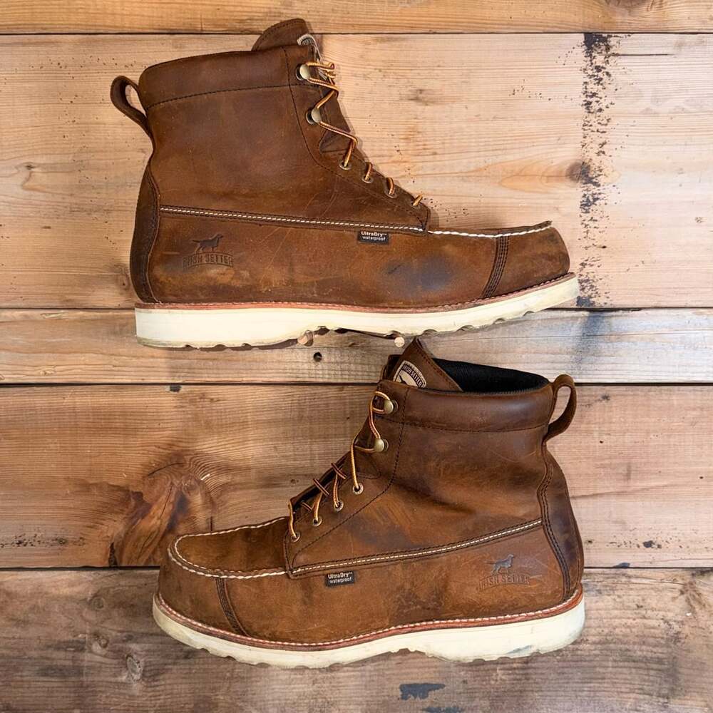 Irish Setter Wingshooter A0891 Men's Brown Leather Waterproof Boots Size 14